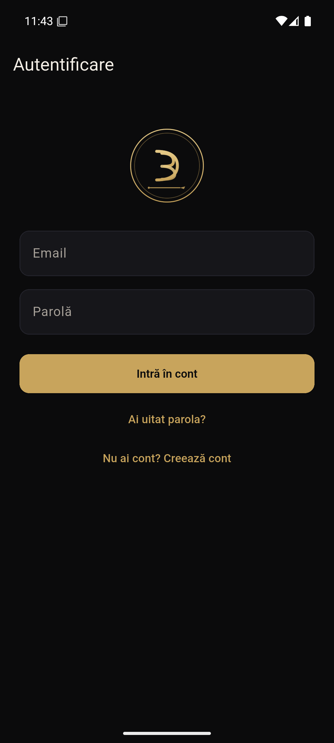 Aplicația de client — autentificare